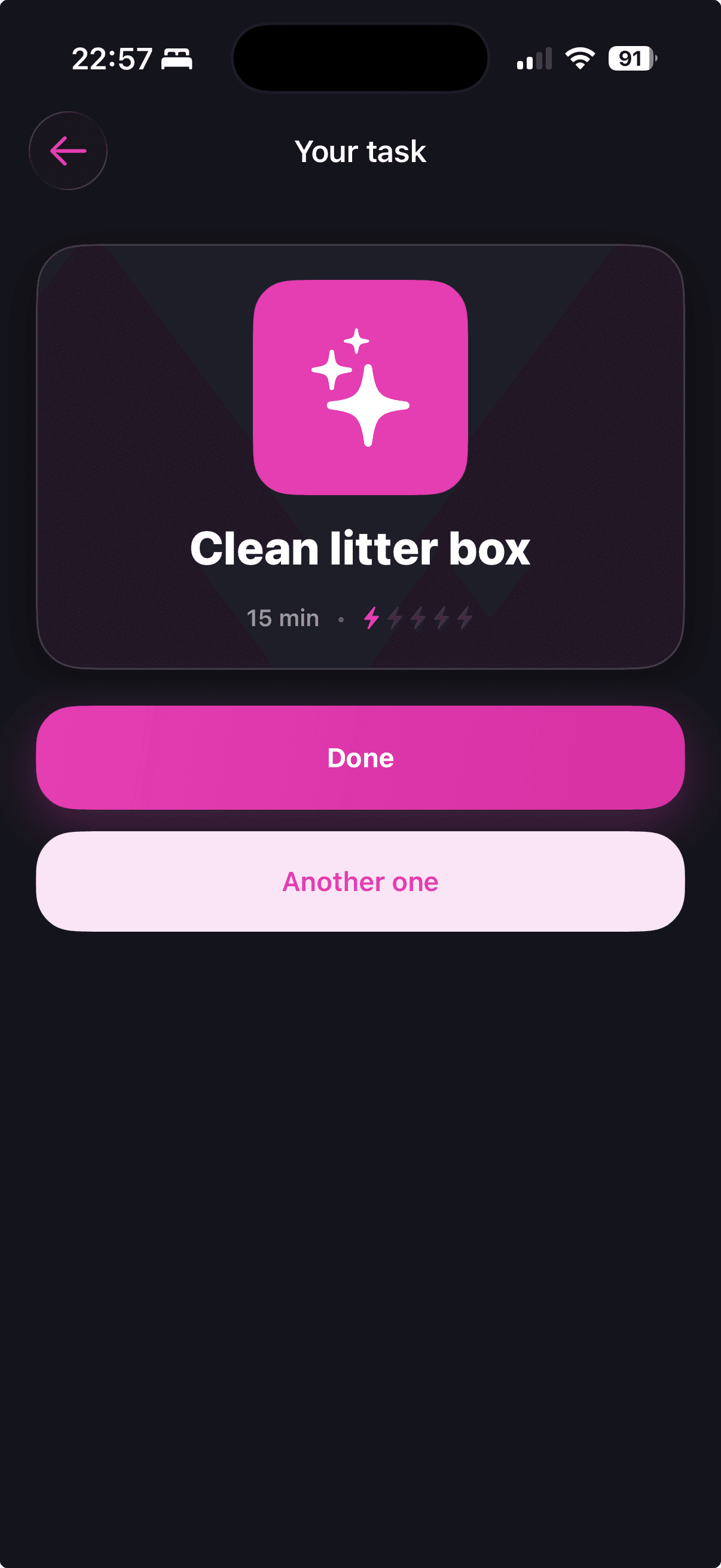 Pickara result screen